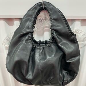 Vintage Giannini Black Hobo Handbag